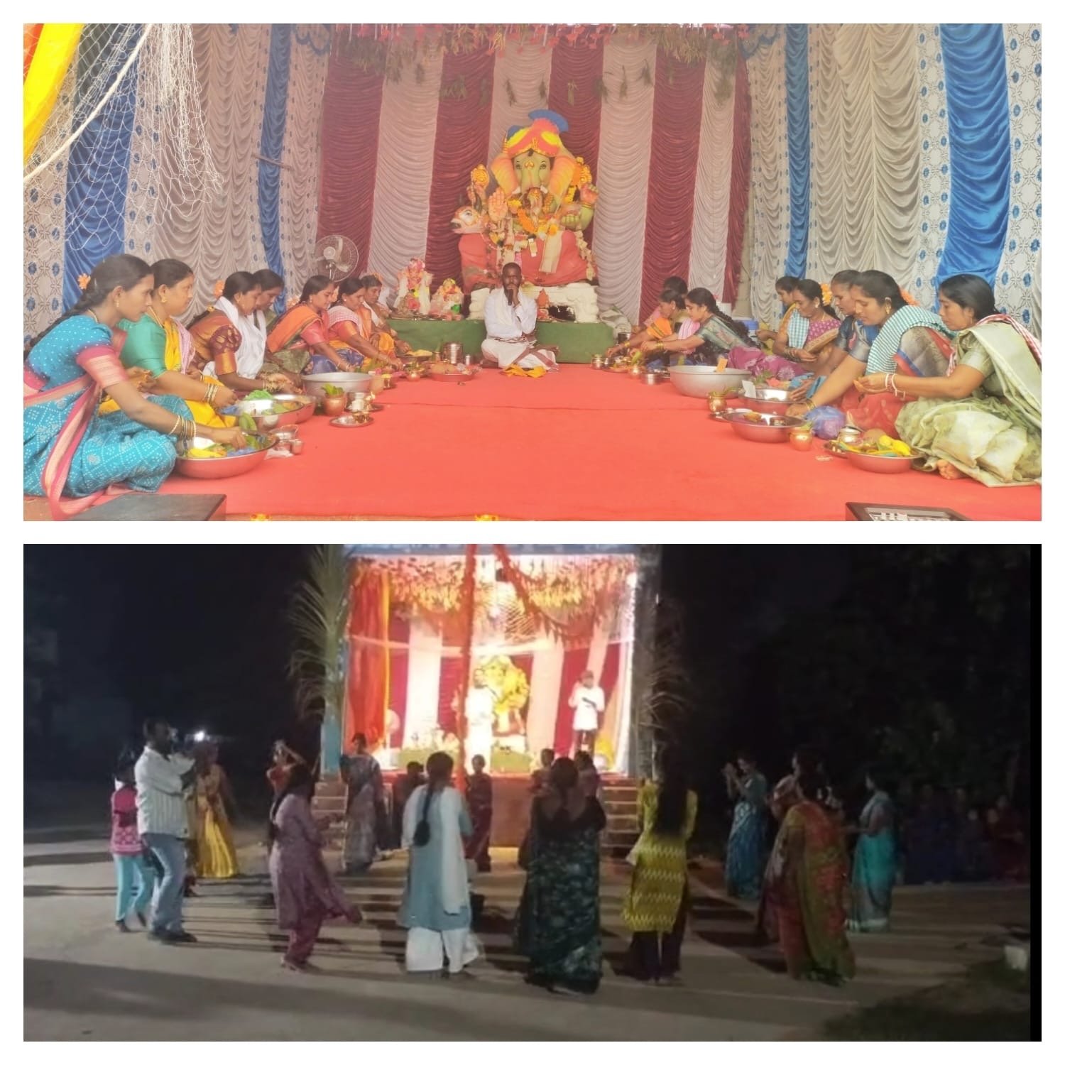కొత్తపల్లిలో భక్తి సందడి.. కుంకుమార్చనకు భారీగా తరలివచ్చిన మహిళలు